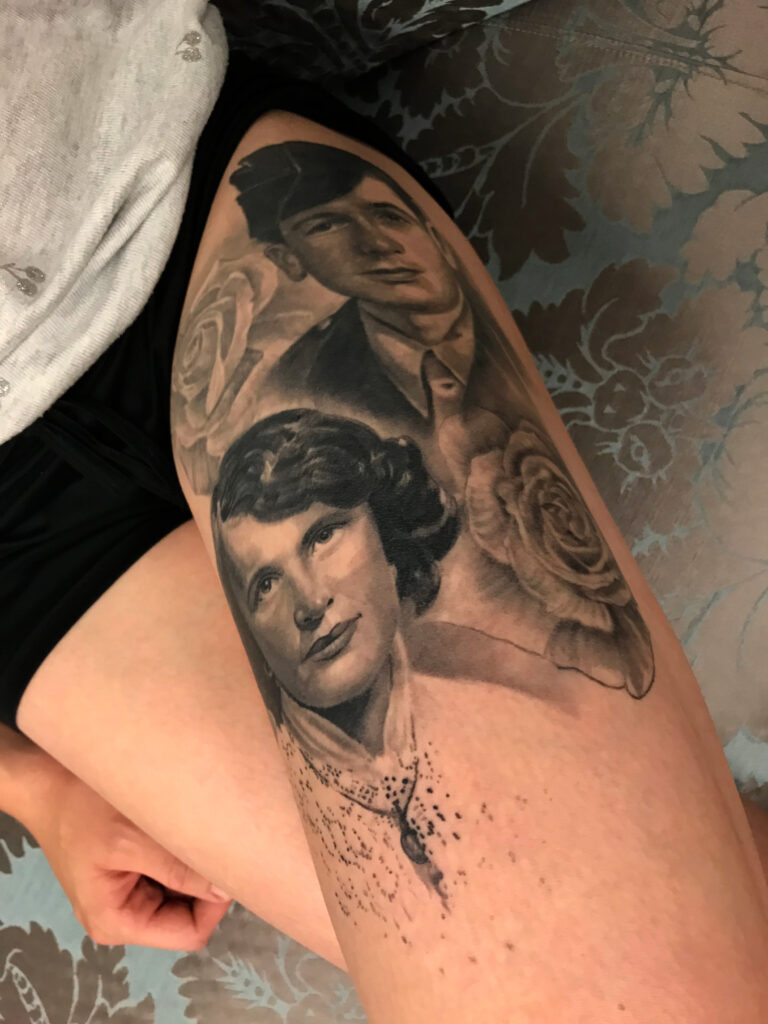 Stephane, Chaudesaigues, Graphicaderme, tatouage, femme, portrait, réaliste