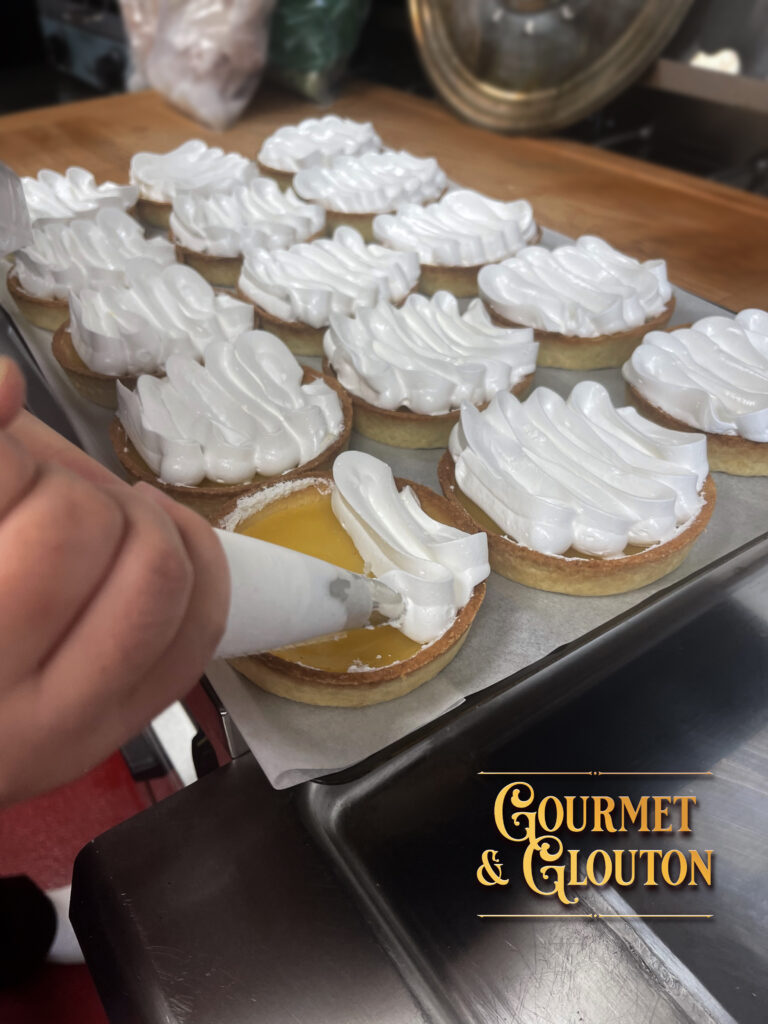 restaurant, tarte, citron, patisserie, cuisine, Auvergnate, plats, canaille, Chaudesaigues, Chaudes-Aigues - Gourmet & Glouton