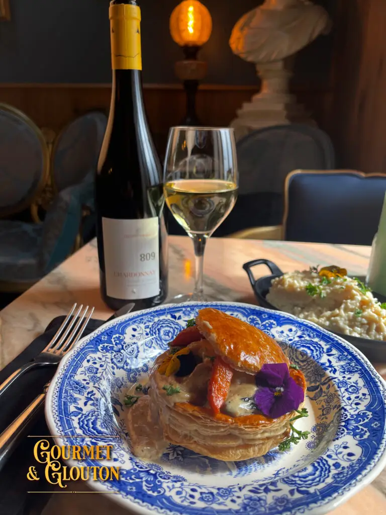 Bouchée à la reine au ris de veau servie à Chaudes-Aigues