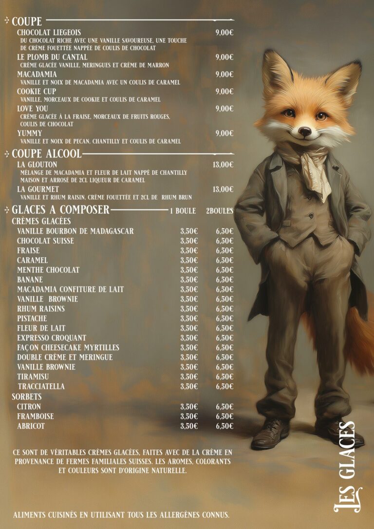 Menu gourmet et glouton