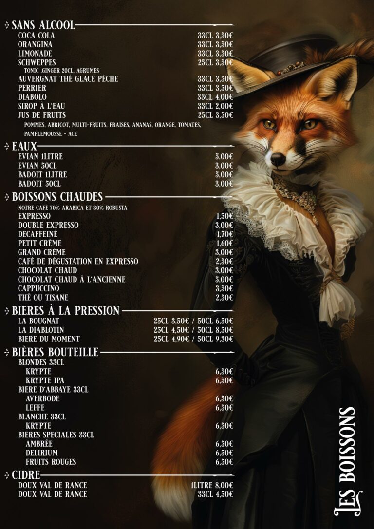 Menu gourmet et glouton
