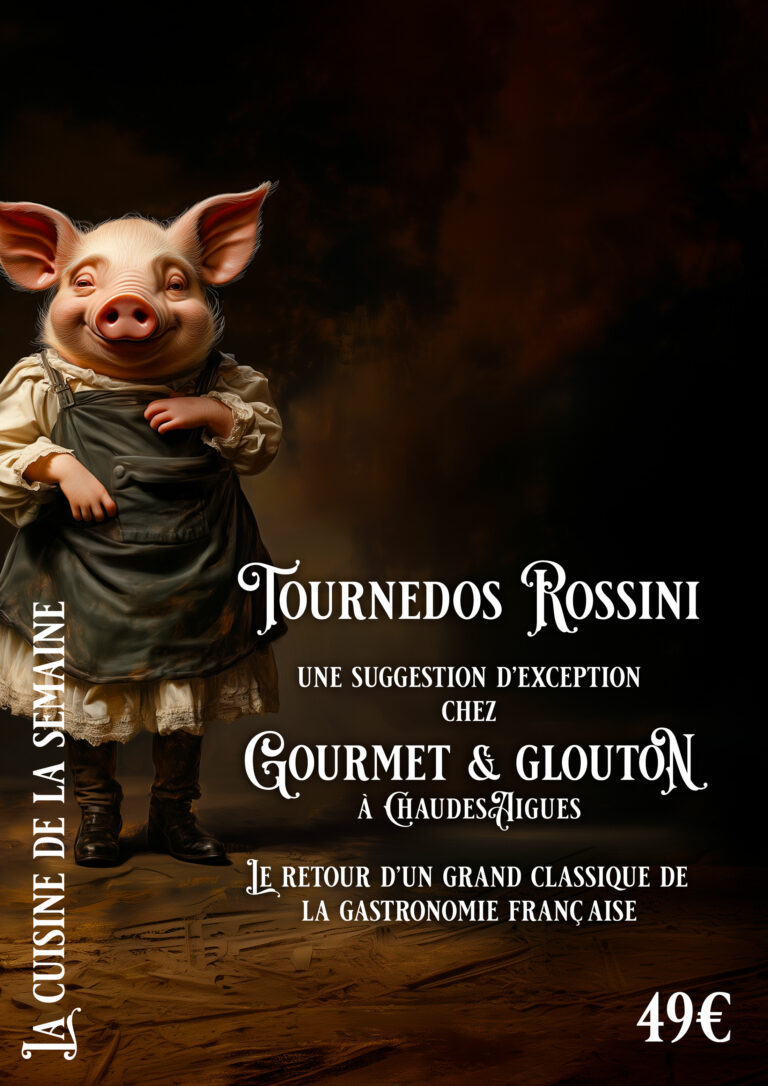 Tournedos-Rossini-ChaudesAigues – Suggestion-Gourmet & Glouton-restaurant, gastronomie, Auvergnate, viande, Aubrac, plats, canaille, Chaudesaigues, Chaudes-Aigues - vente emporter