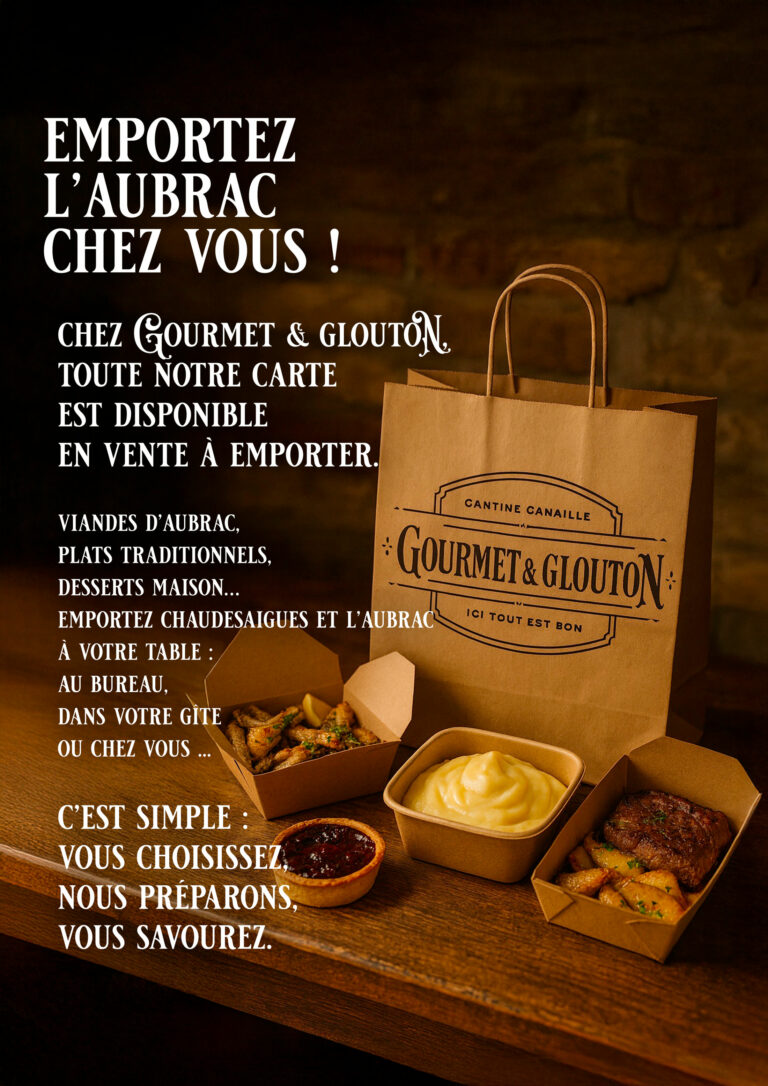 restaurant, gastronomie, Auvergnate, viande, Aubrac, plats, canaille, Chaudesaigues, Chaudes-Aigues - Gourmet & Glouton- vente emporter