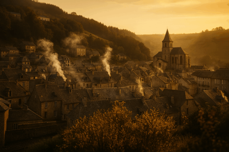 : Balade romantique dans les ruelles de granit de ChaudesAigues