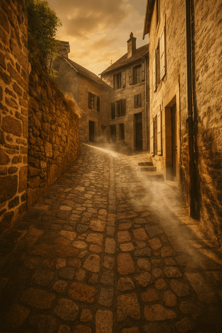 : Balade romantique dans les ruelles de granit de ChaudesAigues